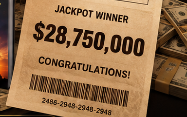 Jackpot winner ticket